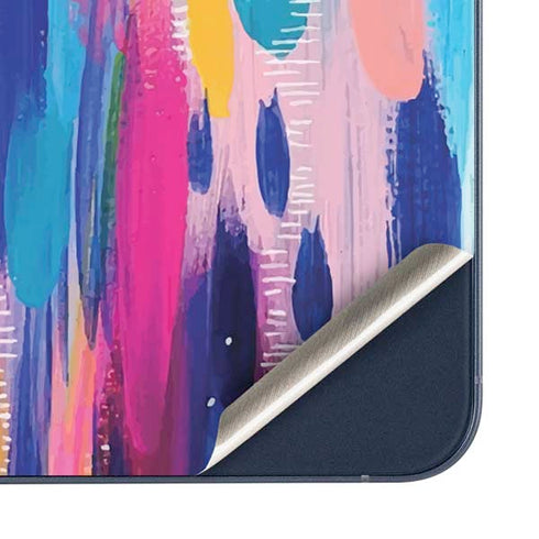 Pink Sparkle Brush Stroke by Etta Vee Galaxy A35 5G Skin